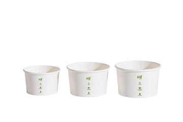 5OZ/150ML ICE CREAM TRULY ECO CUP - WHITE