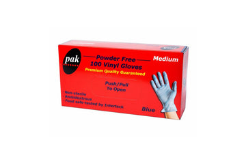 BLUE VINYL GLOVES PACKET OF 100