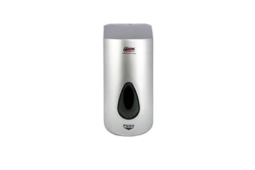 GLEAM PLASTIC CHROME-FINISH MANUAL HAND SANITISER DISPENSER 1 UNIT