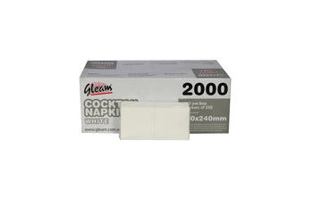 GLEAM COCKTAIL WHITE NAPKINS 240X240MM 2000 UNITS