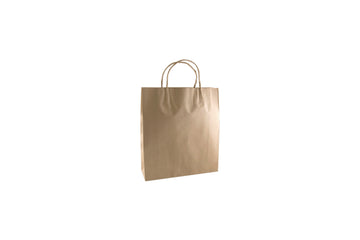 BROWN LARGE CARRY BAG TWIST HANDLE 50X45X12.5CM 250 UNITS