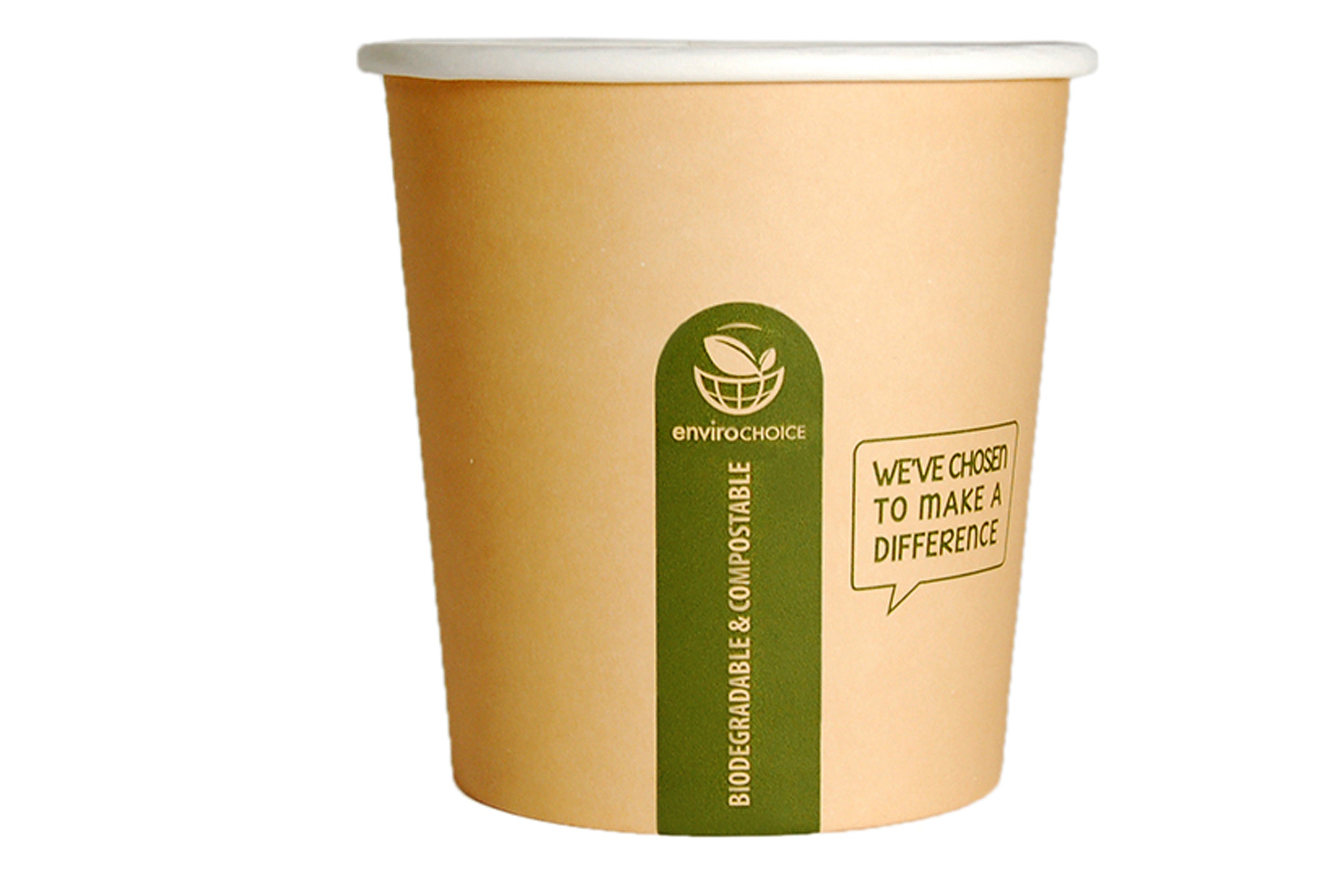 ENVIROCHOICE 24OZ PLA HEAVY BOARD ROUND CONTAINERS 115X115MM 500 UNITS