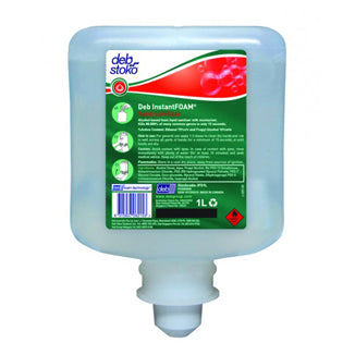DEB INSTANT FOAM HAND SANITISER 6 X 1L BLADDER