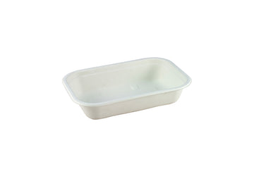NATURAL FIBRE RECTANGULAR CONTAINER 650ML