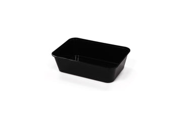500ML BLACK RECTANGULAR CONTAINERS 500 UNITS