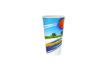 24OZ MILKSHAKE CUPS 500 UNITS PARADISO PRINTED