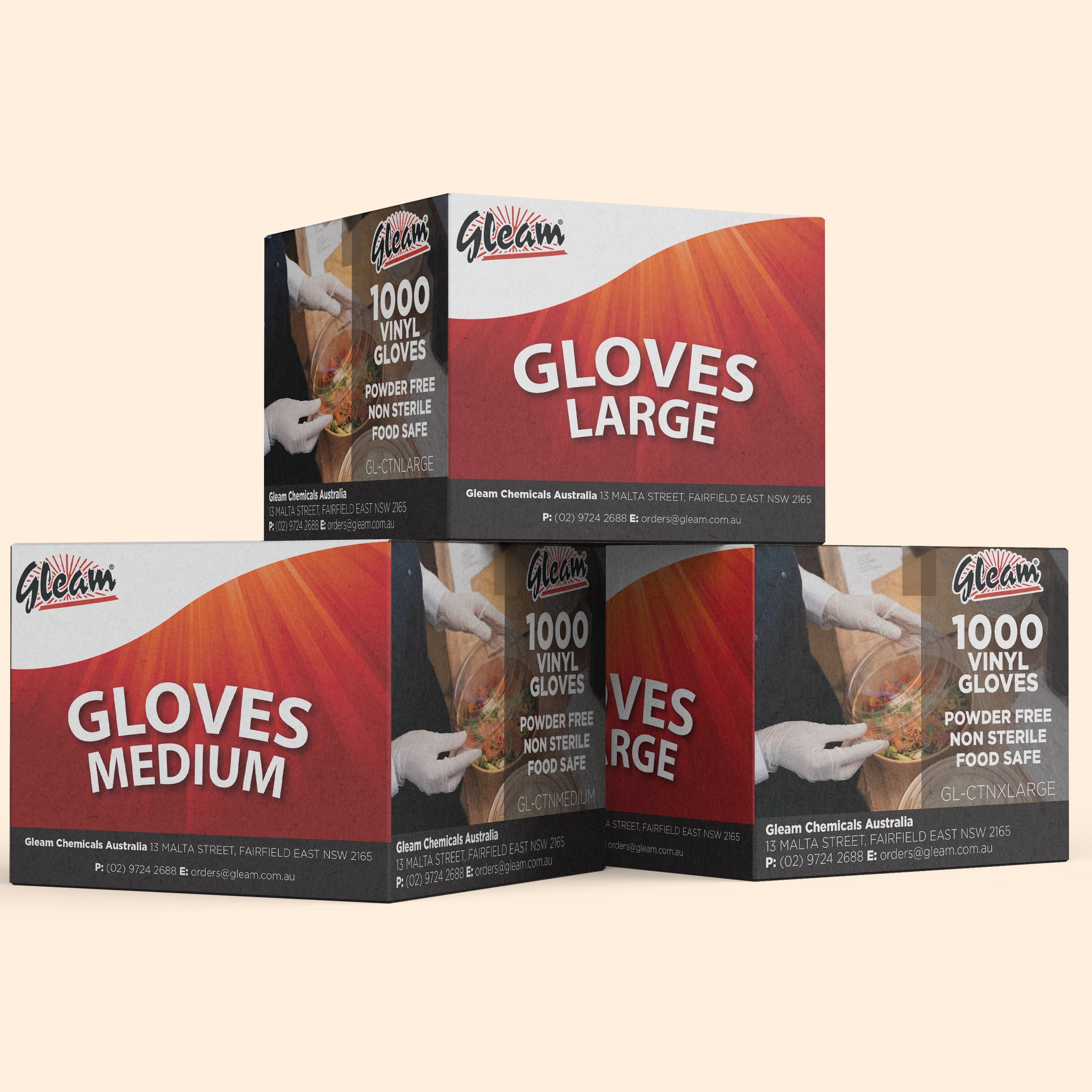 CLEAR VINYL GLOVES CARTON OF 1000