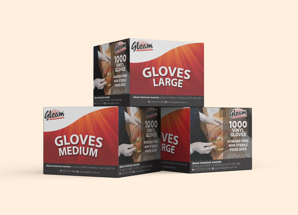 CLEAR VINYL GLOVES CARTON OF 1000