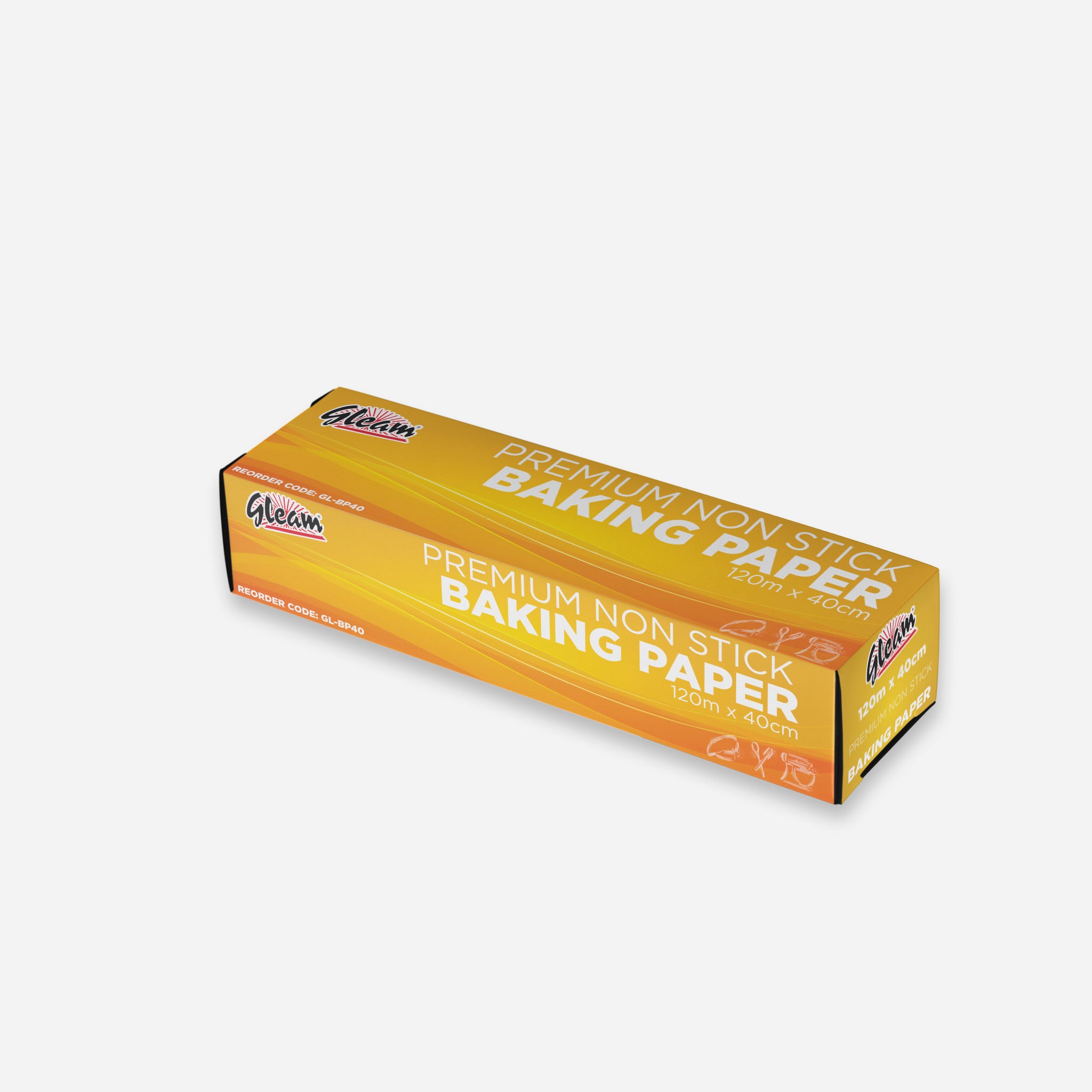 GLEAM PREMIUM BAKING PAPER 40CM X 120M 1 ROLL