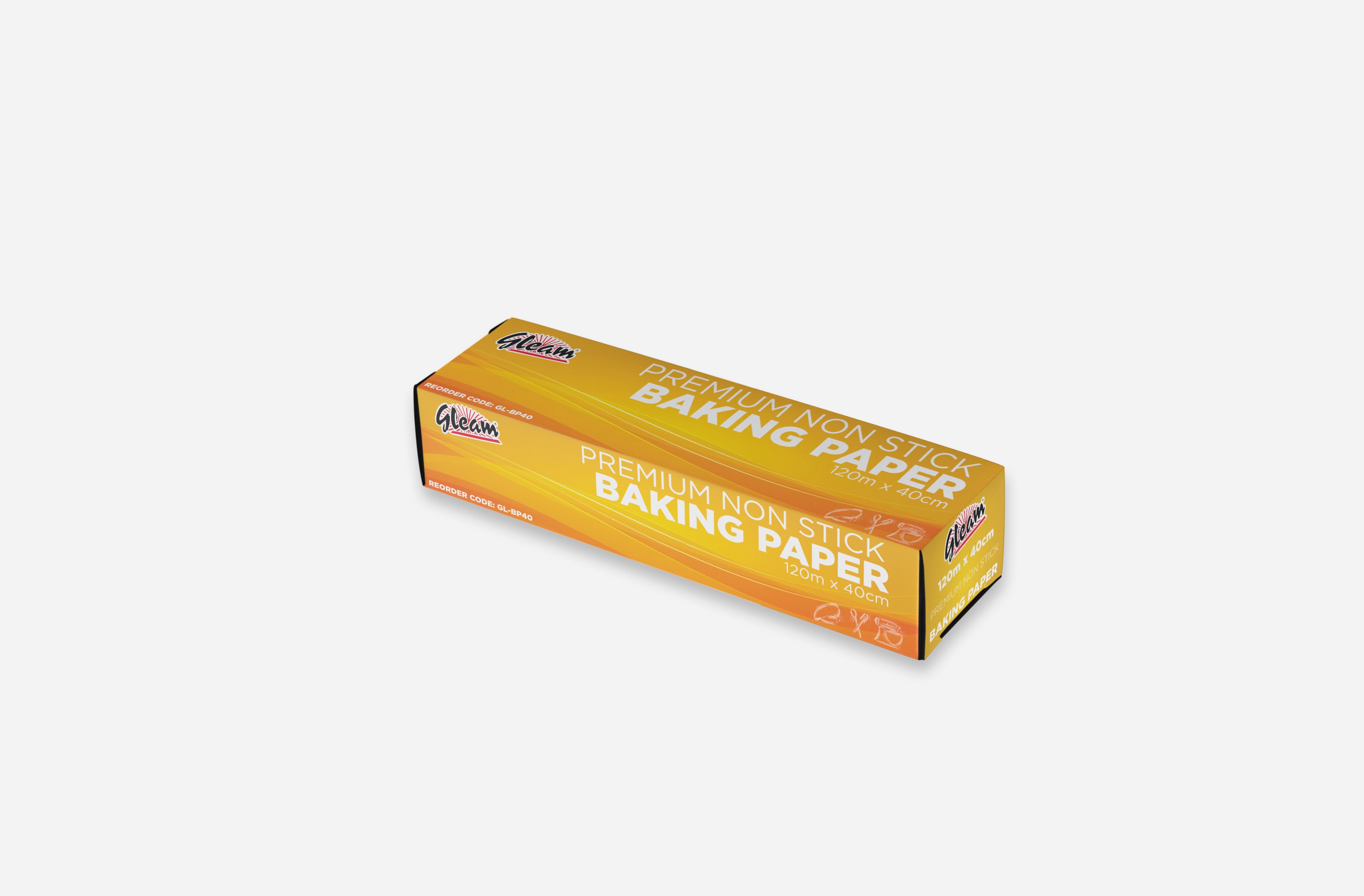 GLEAM PREMIUM BAKING PAPER 40CM X 120M 1 ROLL