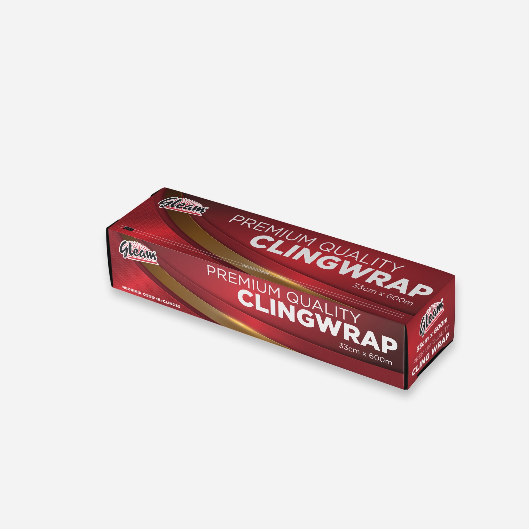 GLEAM PREMIUM 33CM X 600M CLING WRAP 1 ROLL