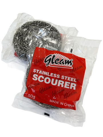 STAINLESS STEEL SCOURERS PACKET OF 12