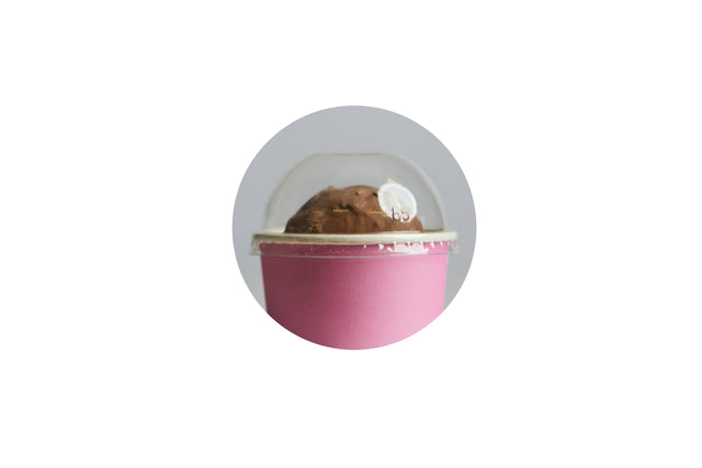 PET DOME LID FOR 5OZ ICE CREAM CUP