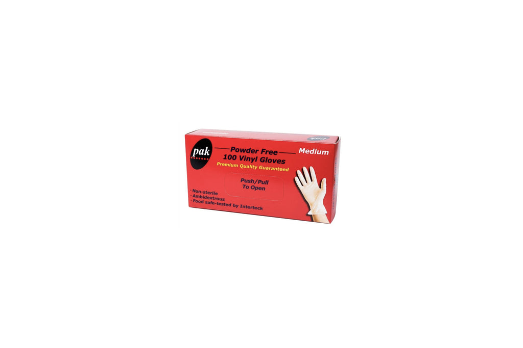 CLEAR VINYL GLOVES PACKET OF 100