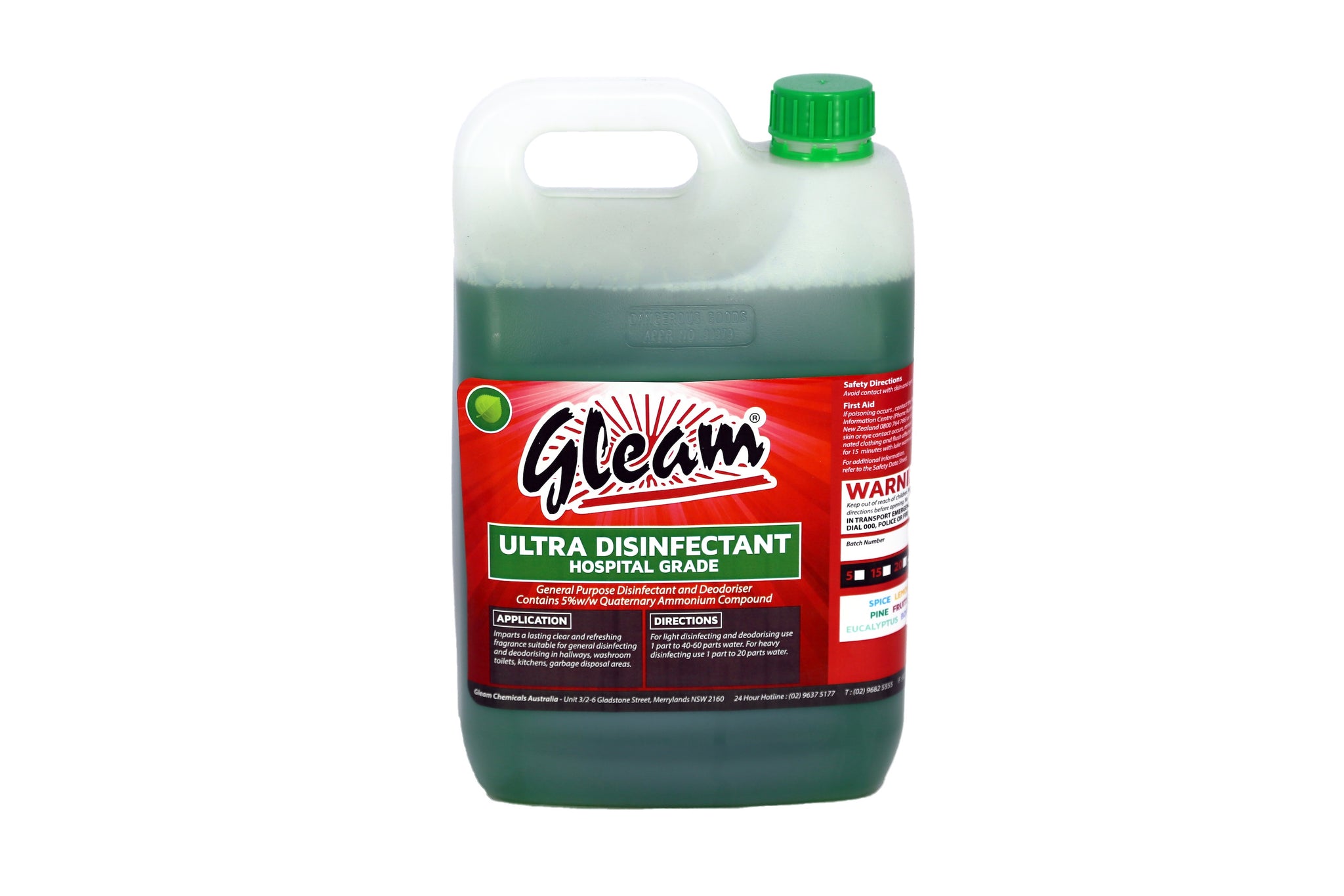 ULTRA DISINFECTANT HOSPITAL GRADE EUCALYPTUS 20L | KILLS 99% OF BACTERIA & GERMS