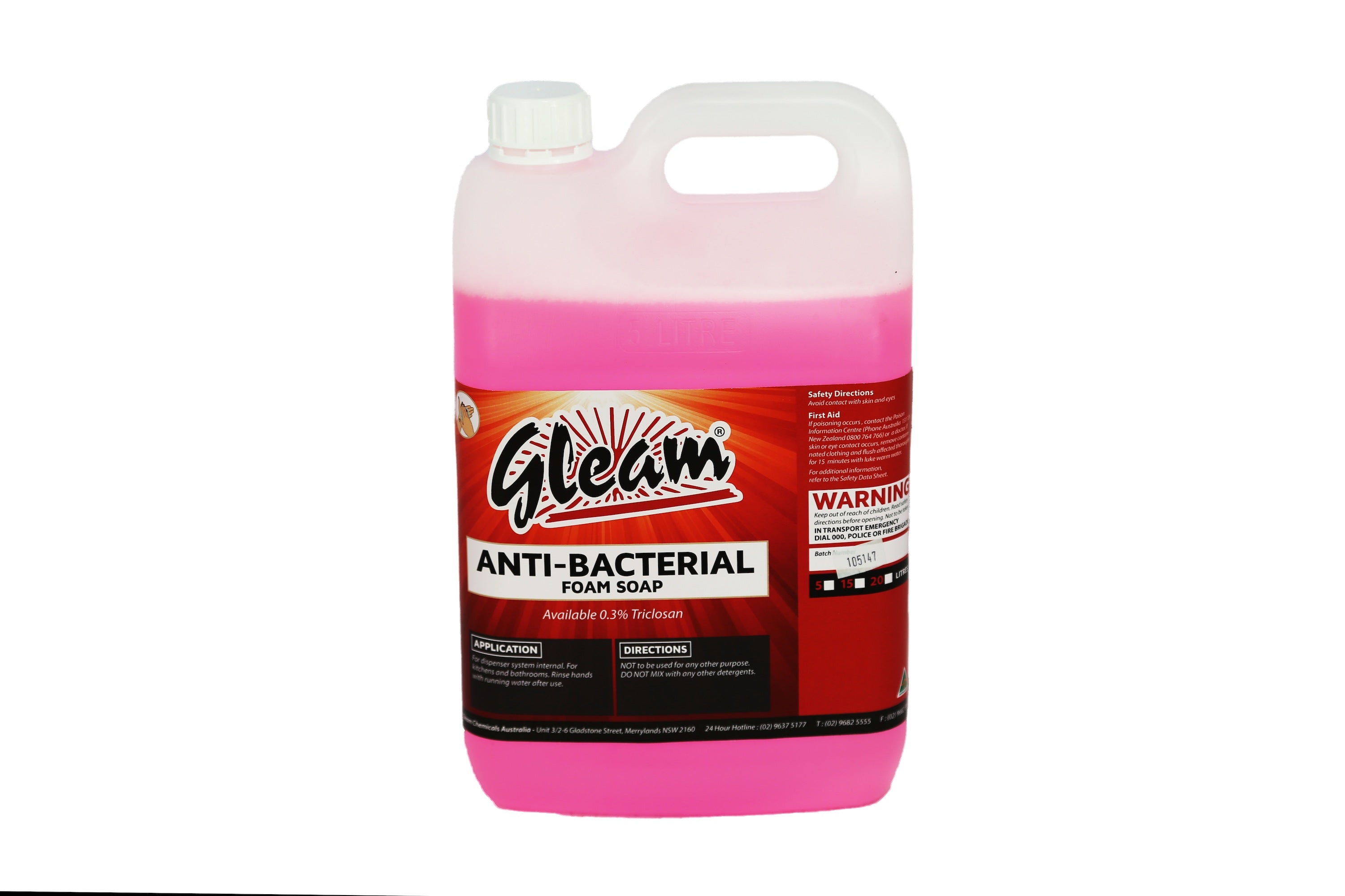 GLEAM FOAM HAND SOAP 5L