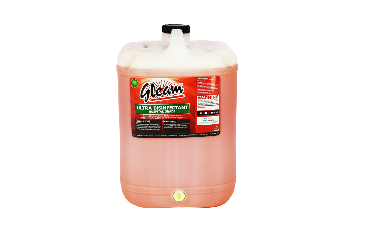 ULTRA DISINFECTANT HOSPITAL GRADE LEMON 25L | KILLS 99% OF BACTERIA & GERMS