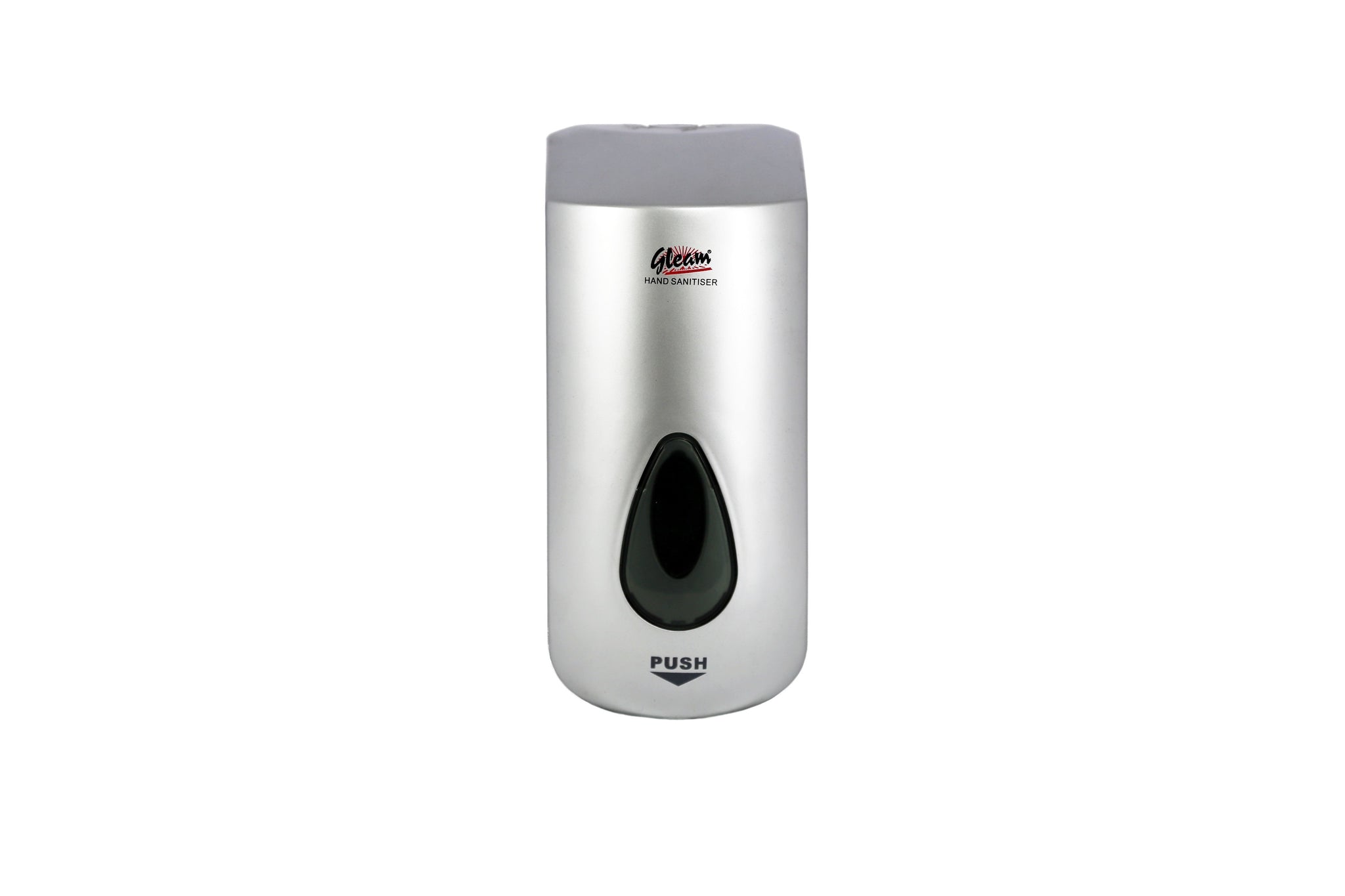 GLEAM PLASTIC CHROME-FINISH MANUAL HAND SANITISER DISPENSER 1 UNIT