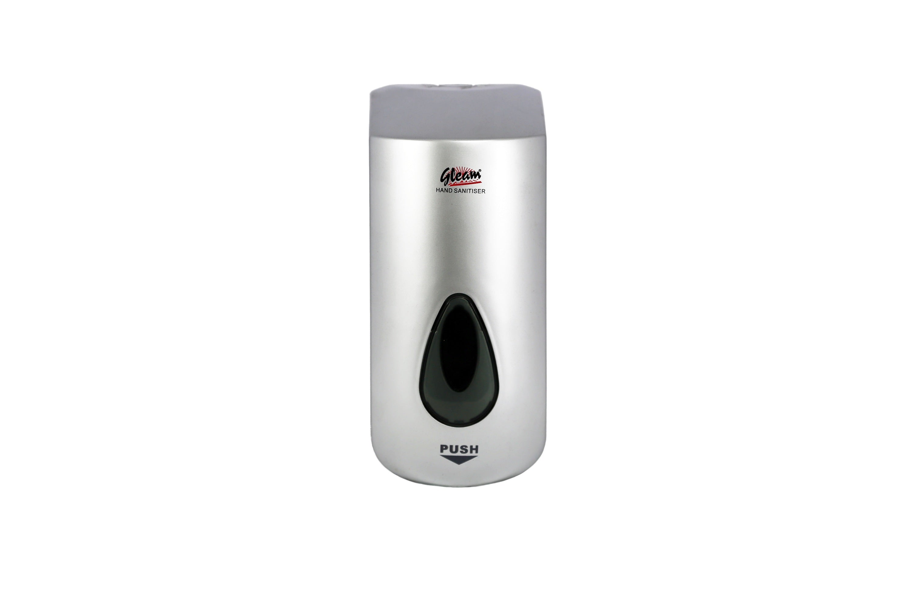 GLEAM PLASTIC CHROME-FINISH MANUAL HAND SANITISER DISPENSER 1 UNIT
