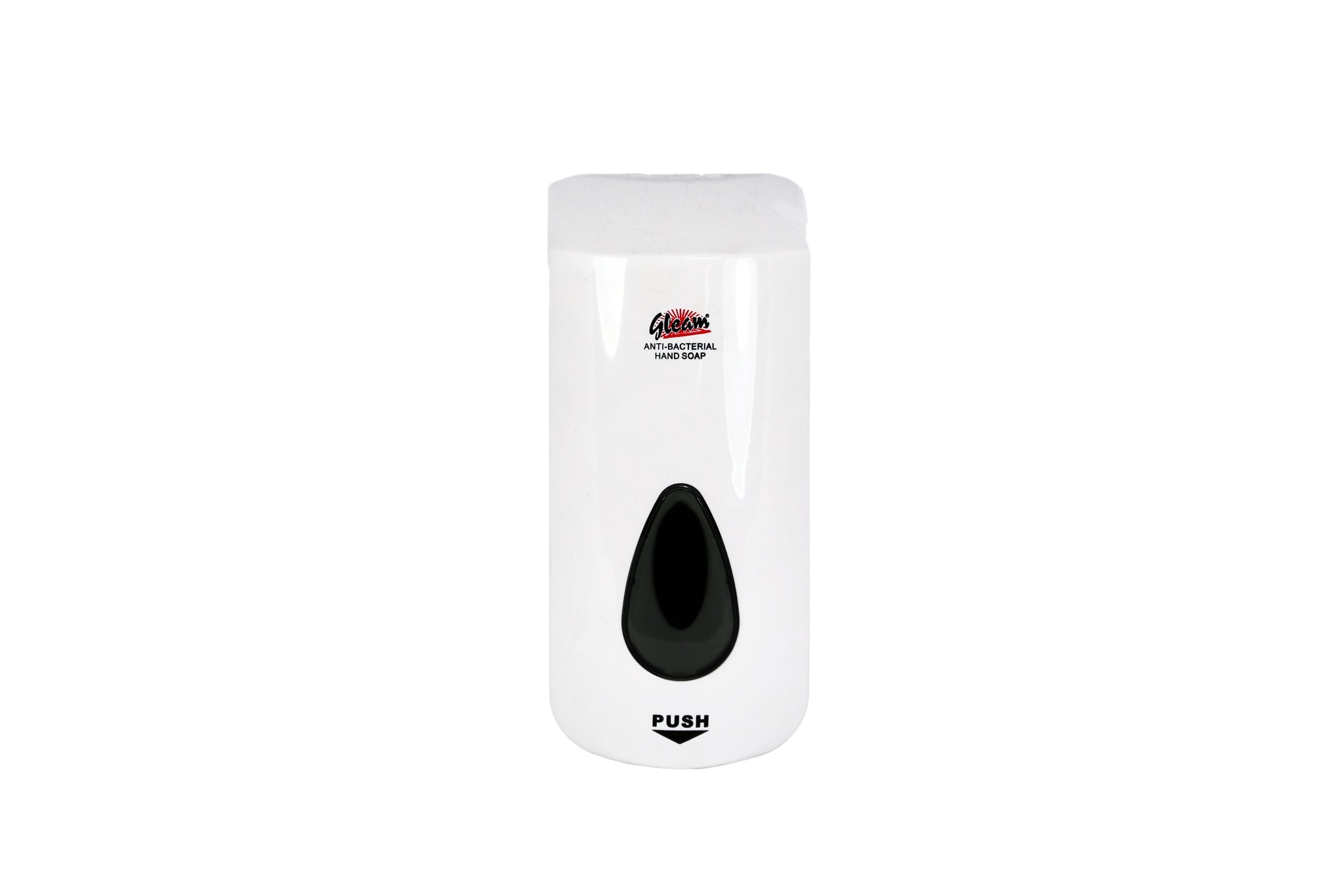 GLEAM PLASTIC [BLACK OR WHITE OR CHROME-FINISH] HAND SOAP DISPENSER 1 UNIT