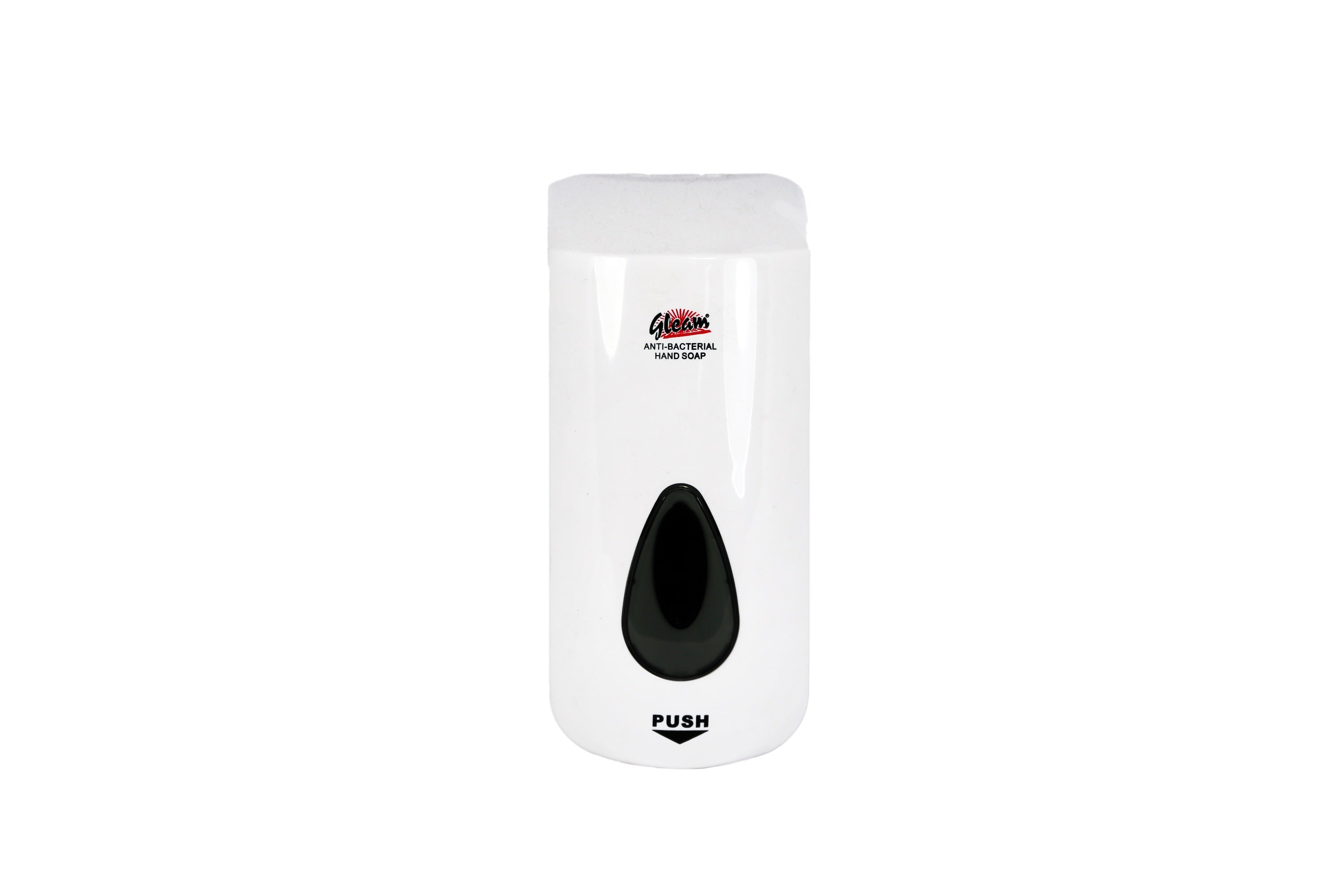 GLEAM PLASTIC [BLACK OR WHITE OR CHROME-FINISH] HAND SOAP DISPENSER 1 UNIT
