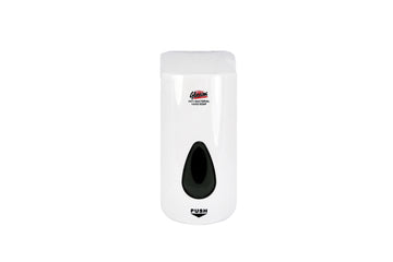 GLEAM PLASTIC [BLACK OR WHITE OR CHROME-FINISH] HAND SOAP DISPENSER 1 UNIT