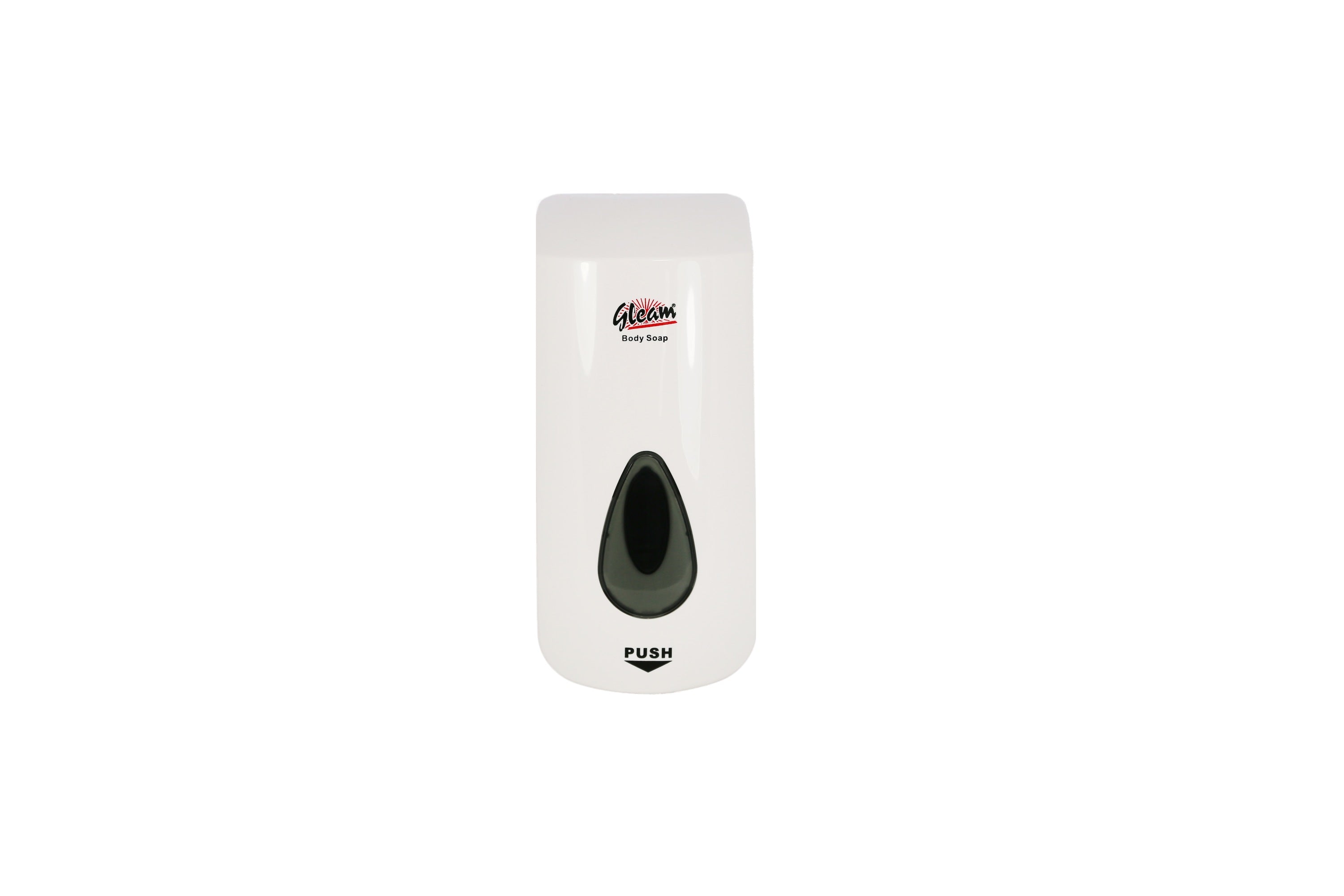 GLEAM PLASTIC WHITE BODY SOAP DISPENSER 1 UNIT