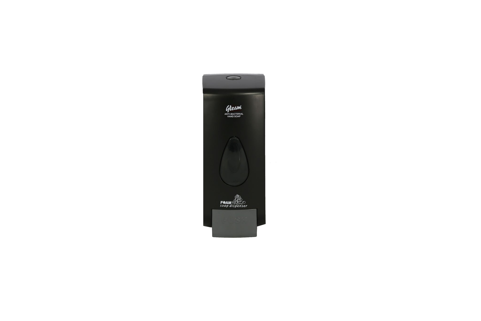 GLEAM PLASTIC BLACK FOAM SOAP DISPENSER 1 UNIT