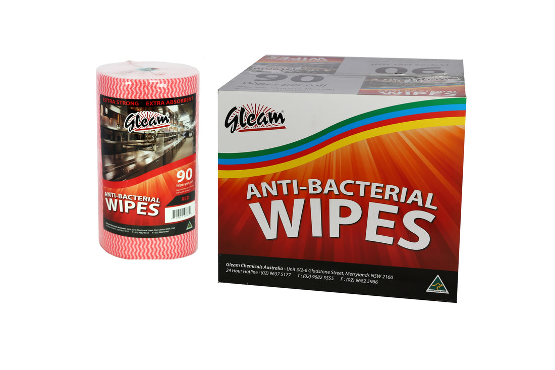 ANTIBACTERIAL FOOD SERVICE WIPES 4 ROLLS / CARTON
