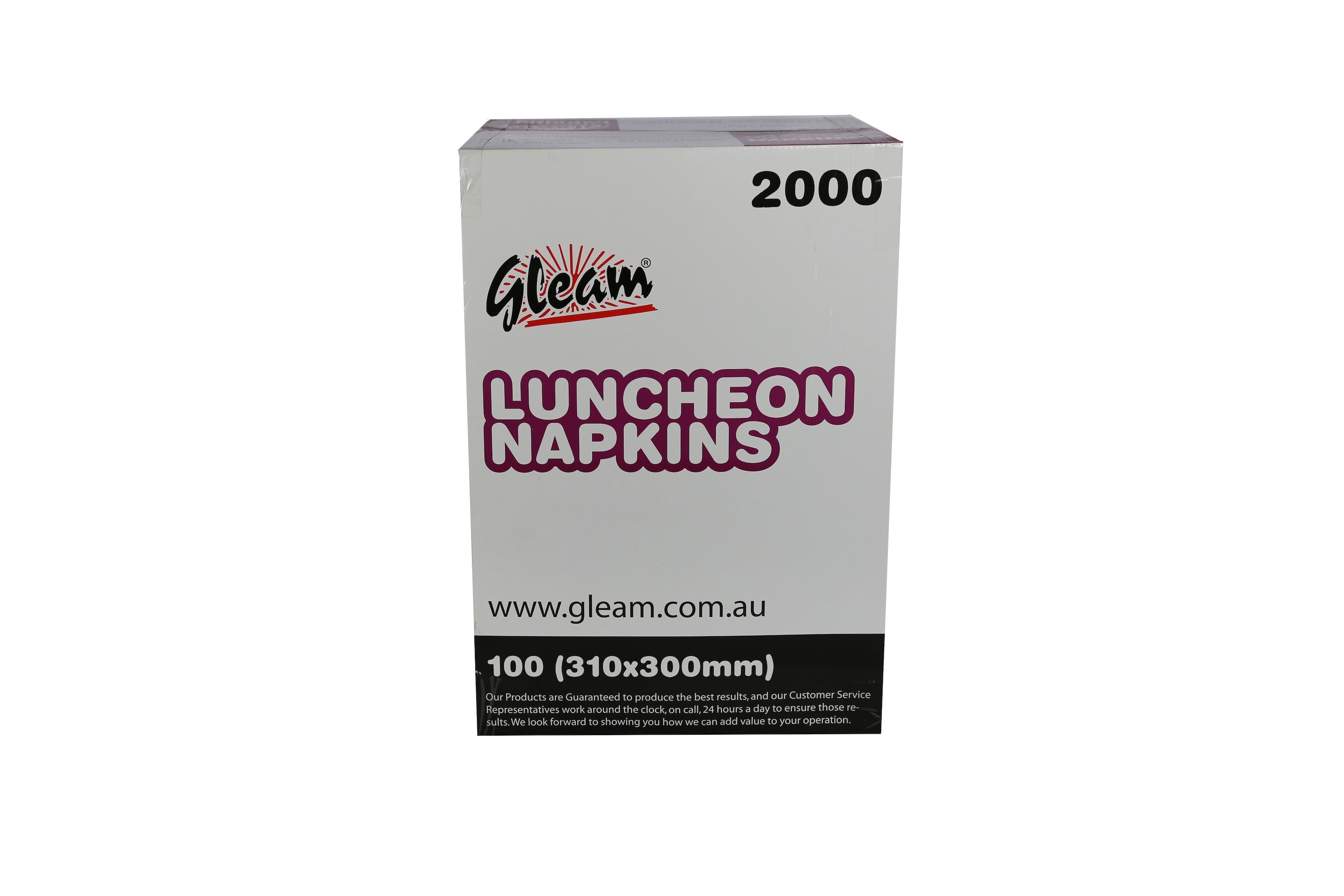 GLEAM LUNCHEON NAPKINS 310X300MM 2000 UNITS