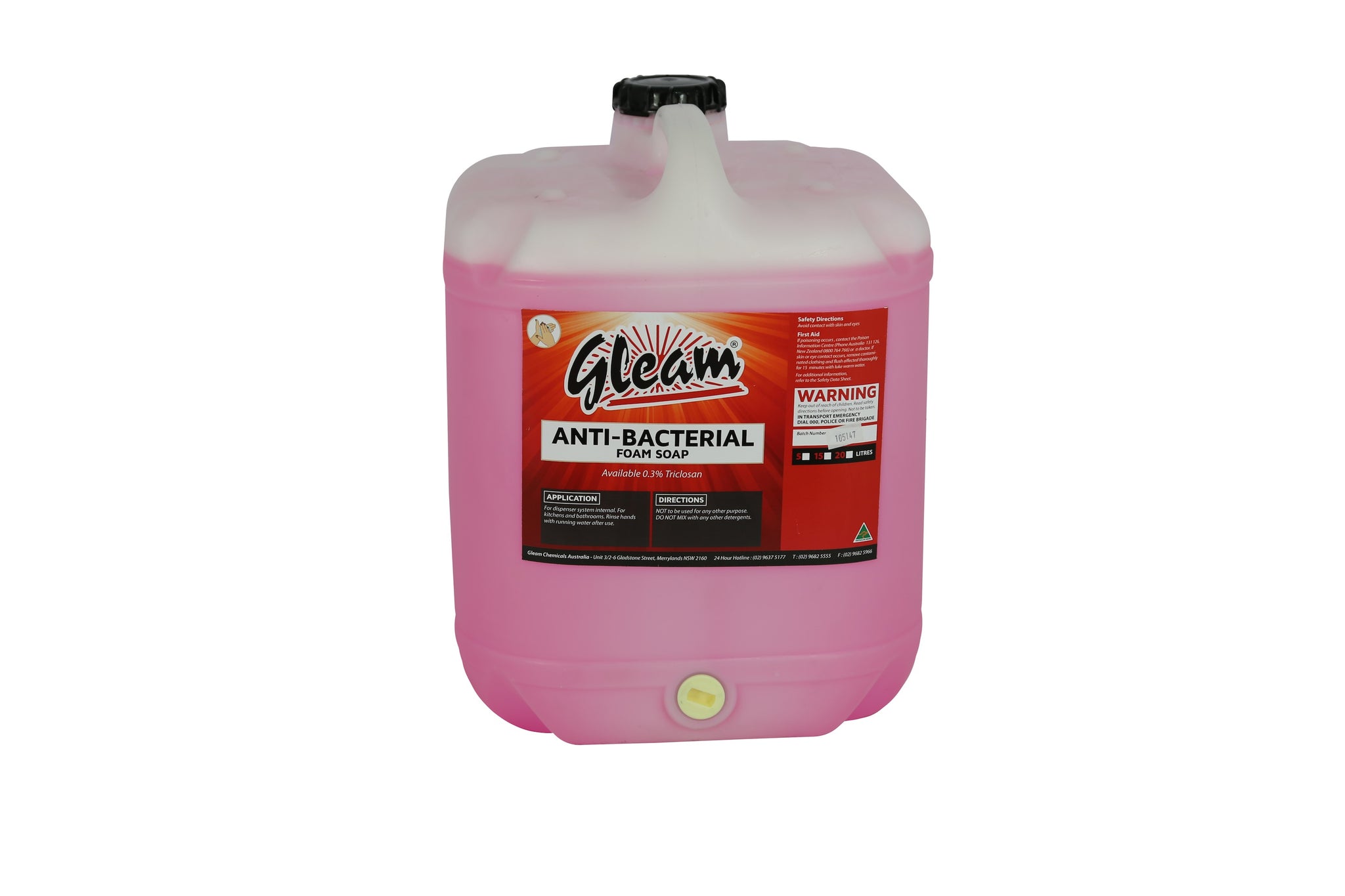 GLEAM FOAM HAND SOAP 20L