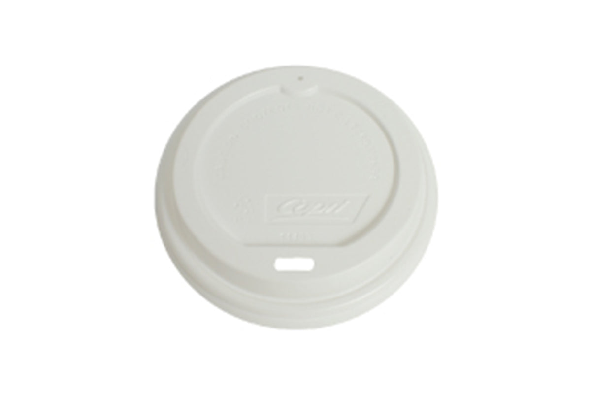 WHITE LIDS FOR BLACK COFFEE CUP WAVE GROOVE 12OZ 1000 UNITS