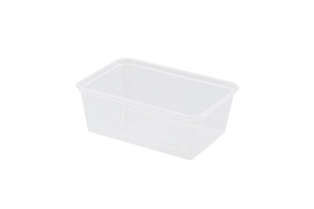 500ML RECTANGLE CLEAR TAKEAWAY CONTAINER 500 UNITS