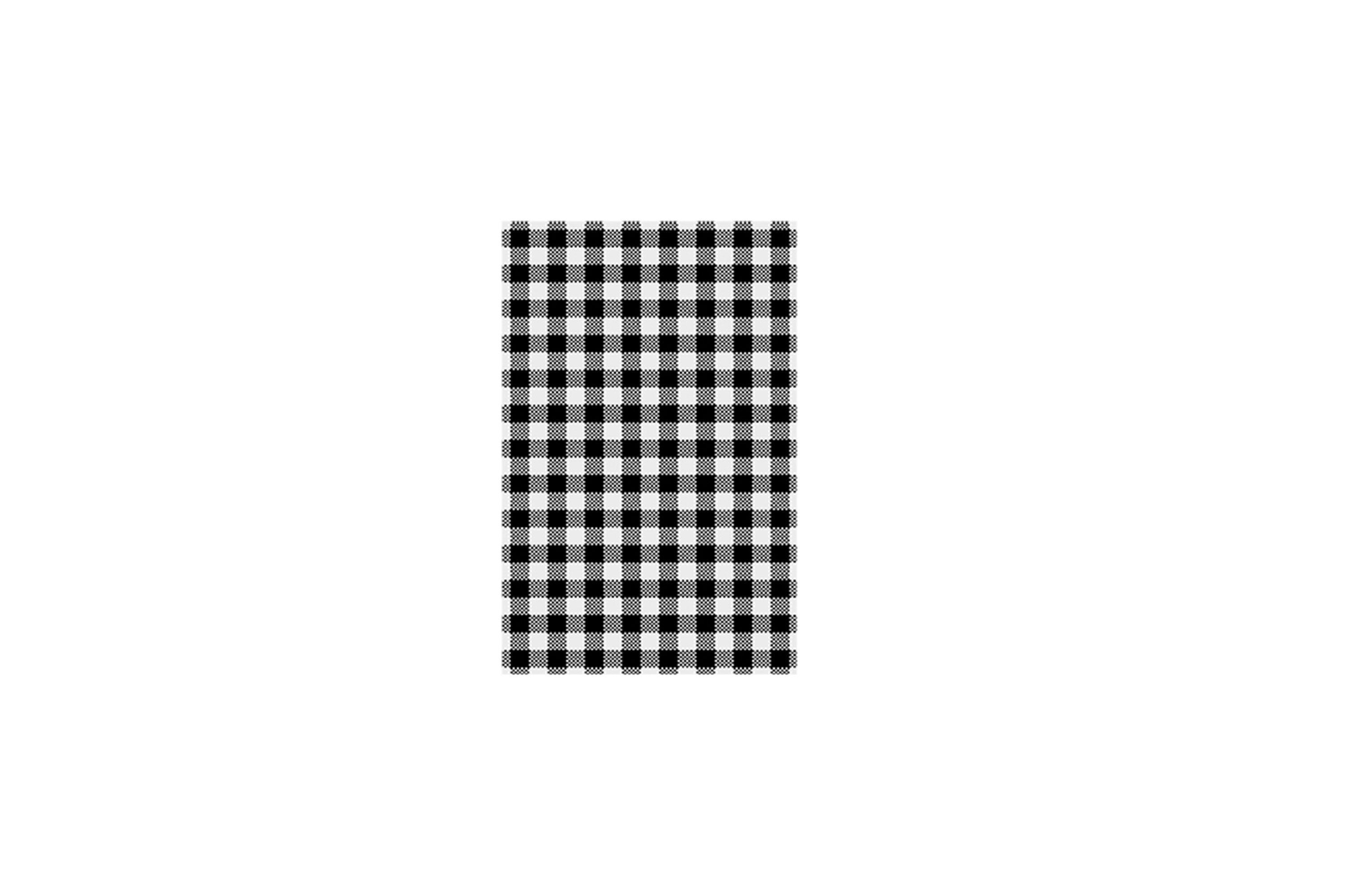 BLACK CHECKED GREASEPROOF PAPER 190 X 310 MM