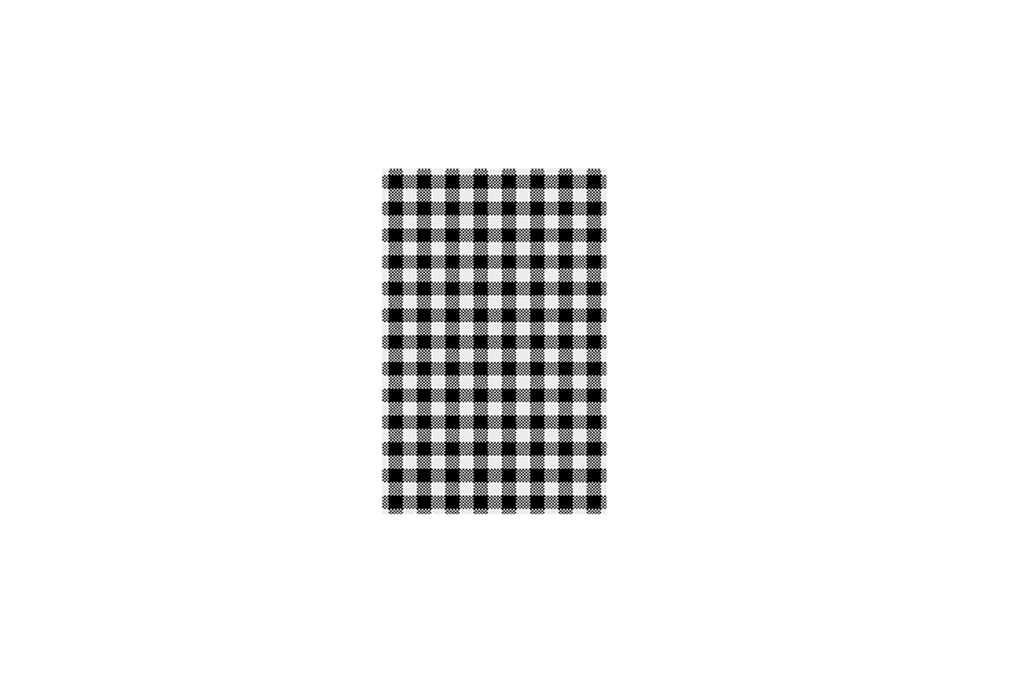 BLACK CHECKED GREASEPROOF PAPER 190 X 310 MM