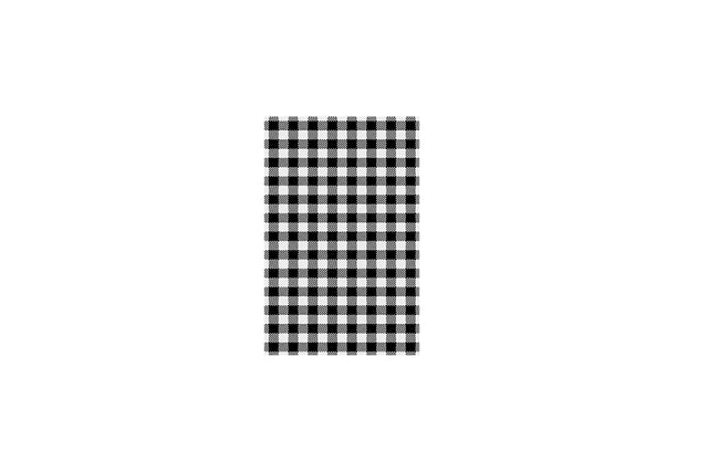BLACK CHECKED GREASEPROOF PAPER 190 X 310 MM