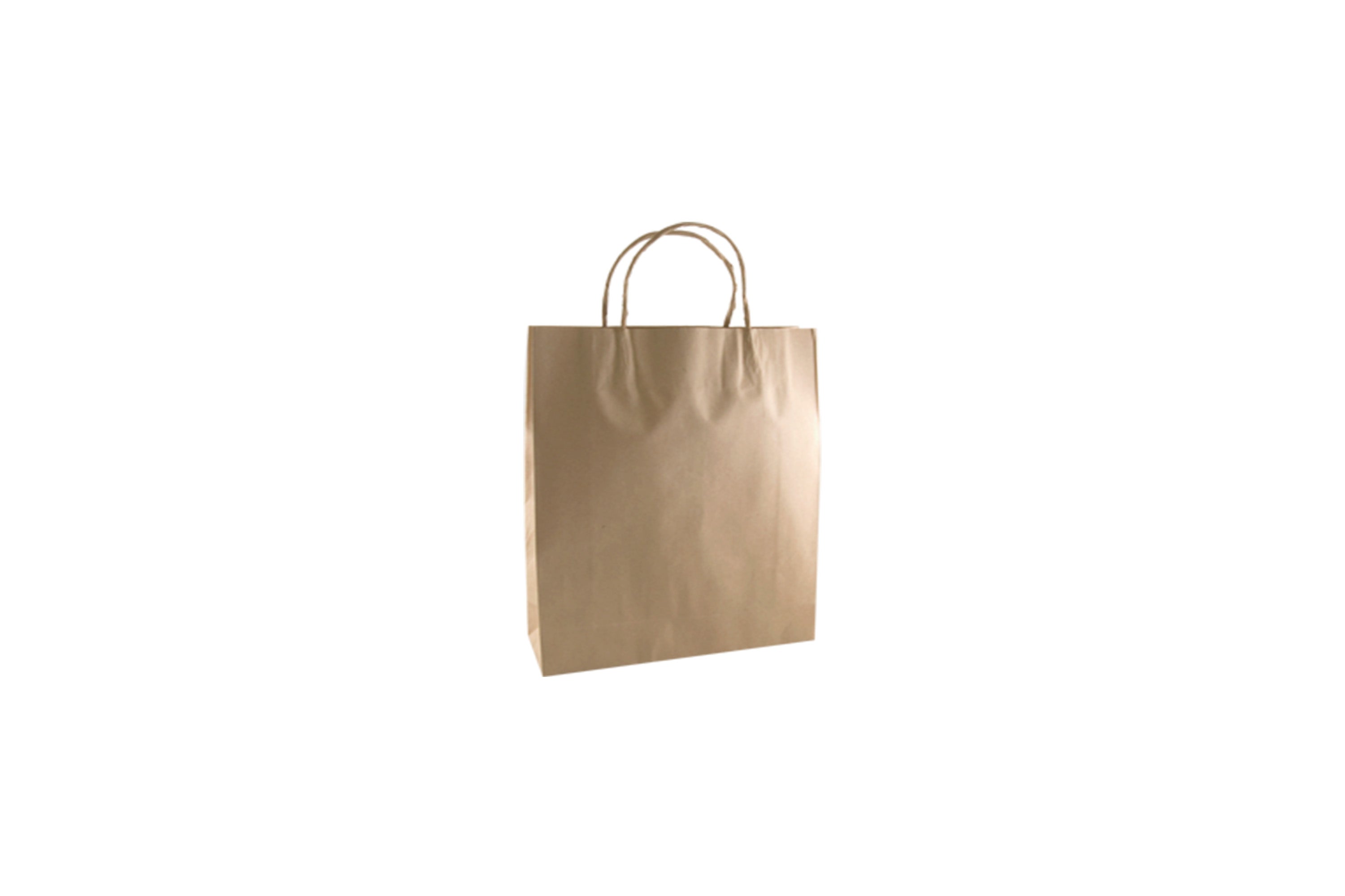 BROWN LARGE CARRY BAG TWIST HANDLE 50X45X12.5CM 250 UNITS