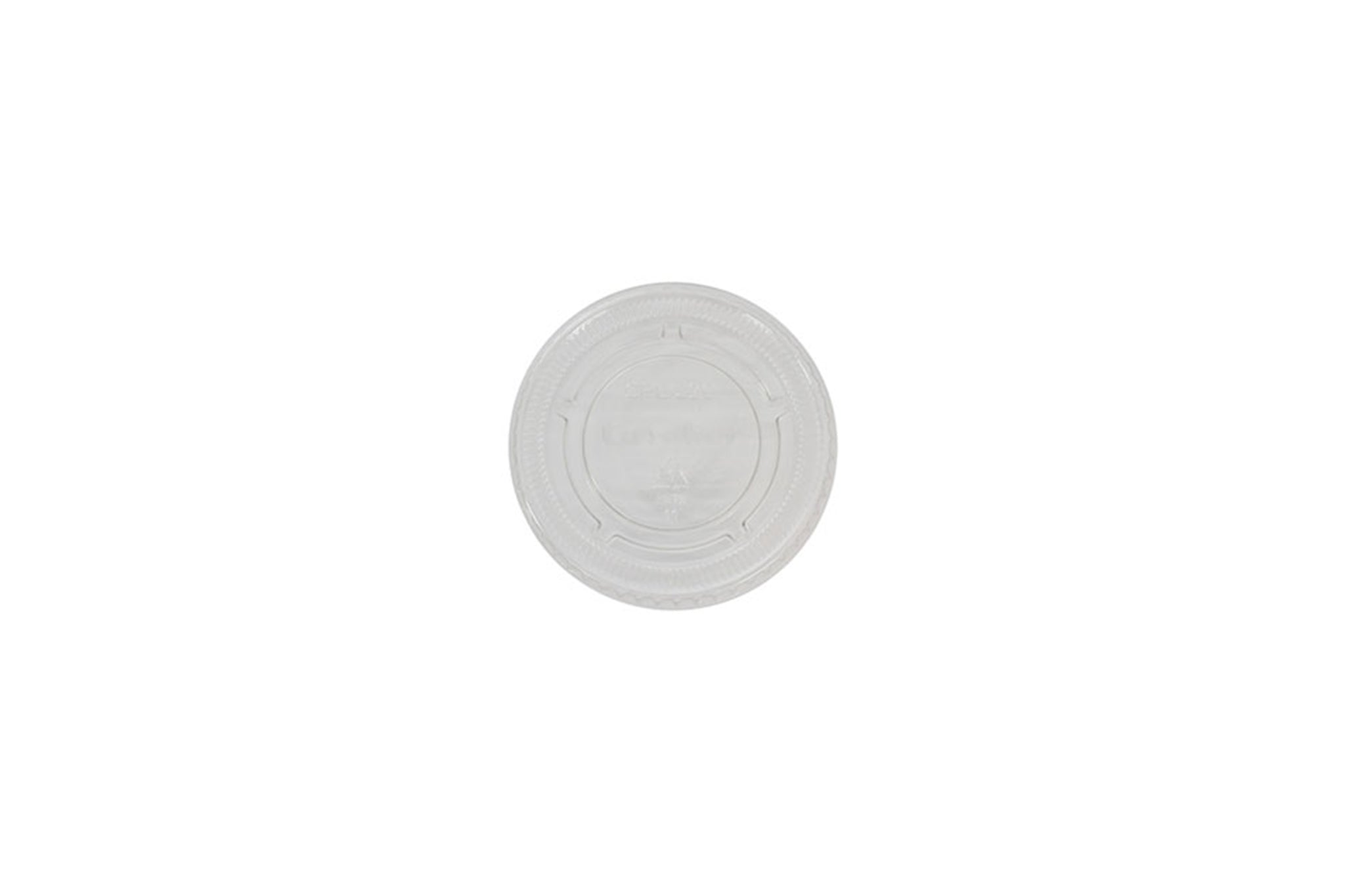 PLASTIC LID FLAT CLEAR 65MM