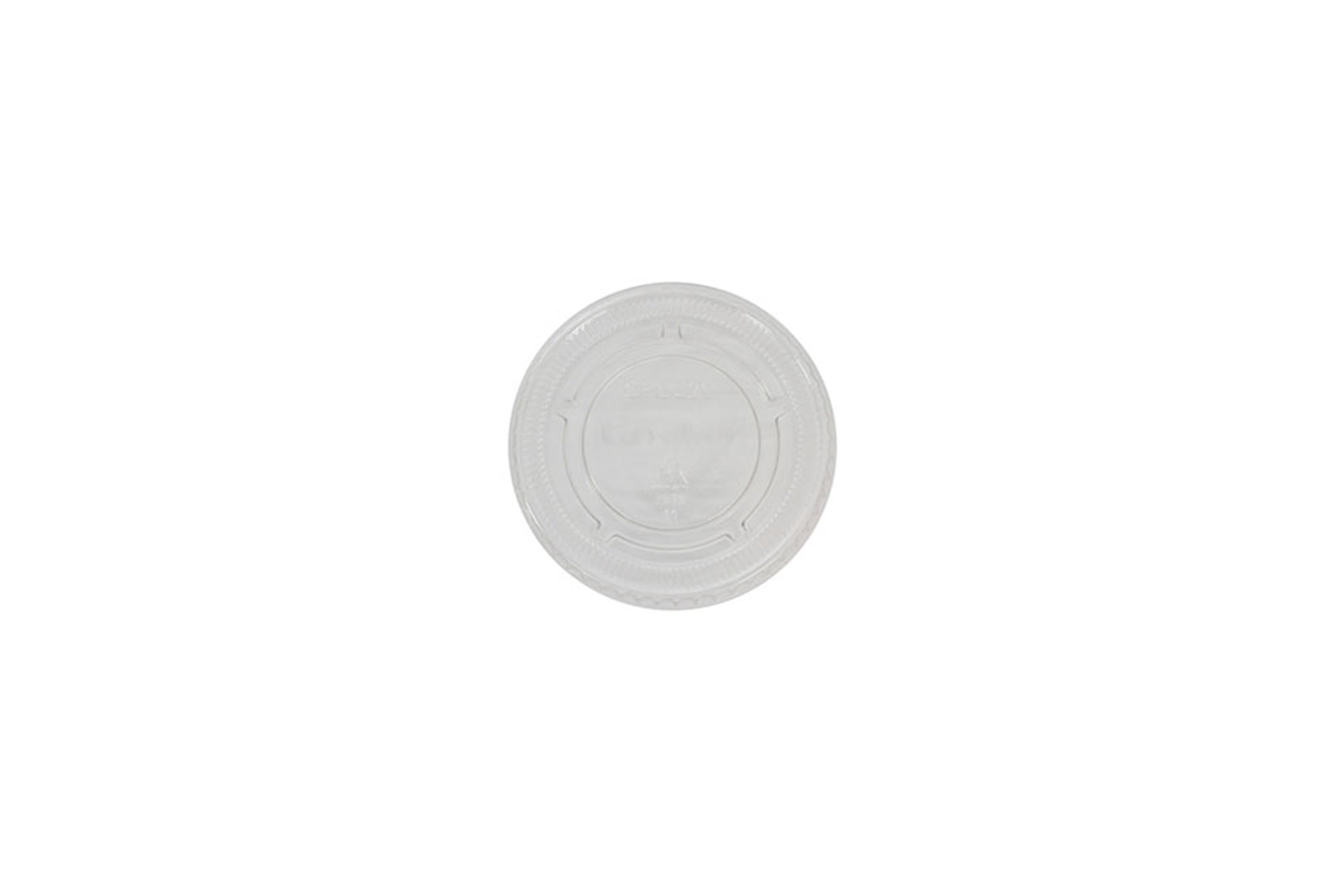 PLASTIC LID FLAT CLEAR 65MM