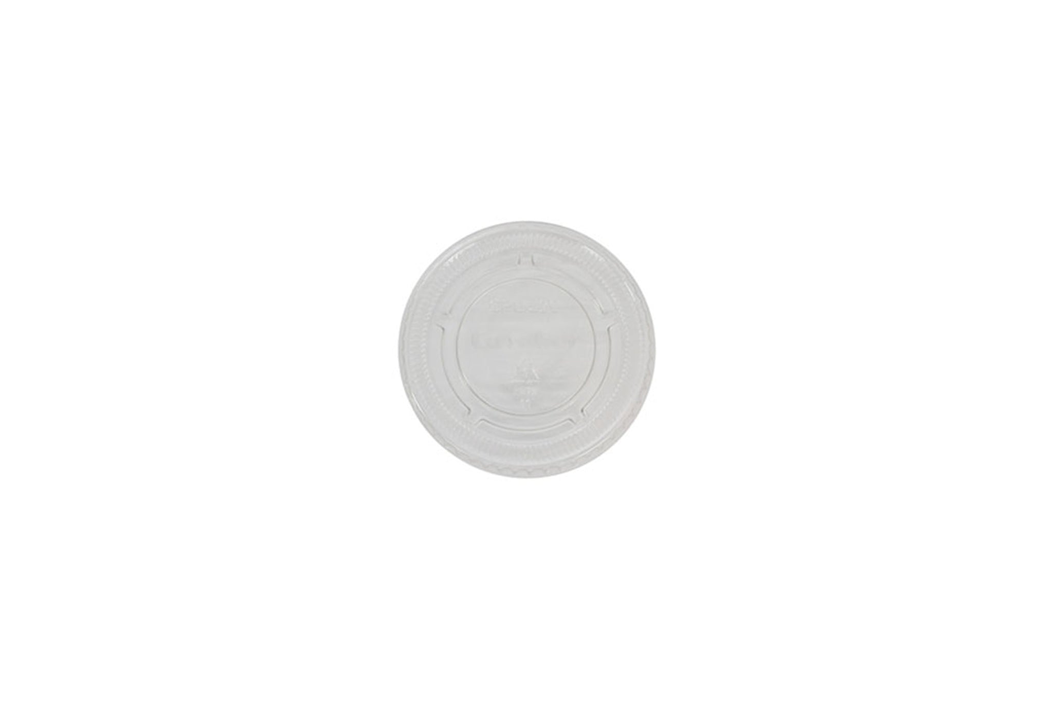 PET LID TO FIT 2OZ SUGARCANE ROUND CONTAINER
