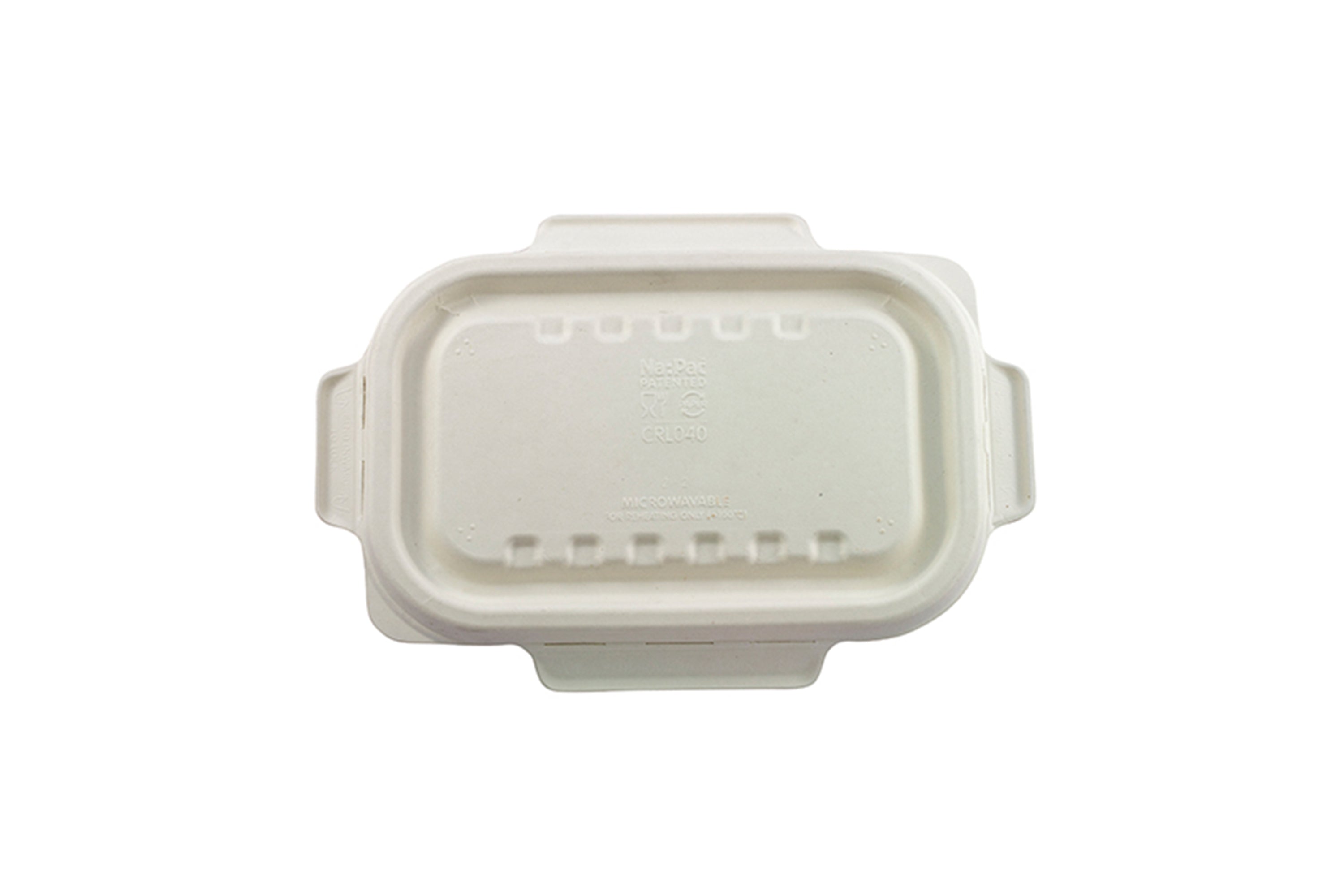 NATURAL FIBRE RECTANGULAR CONTAINER LID 850ML