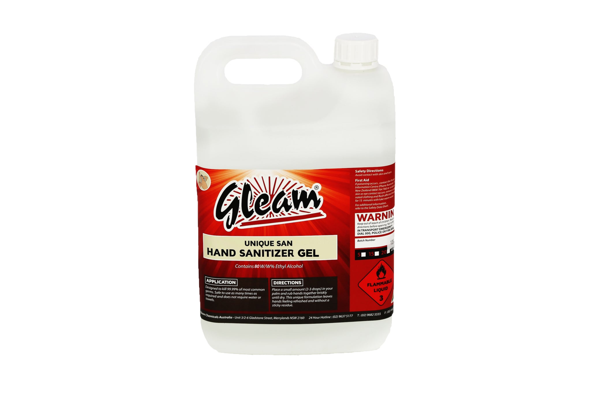 HAND SANITISER GEL 5L