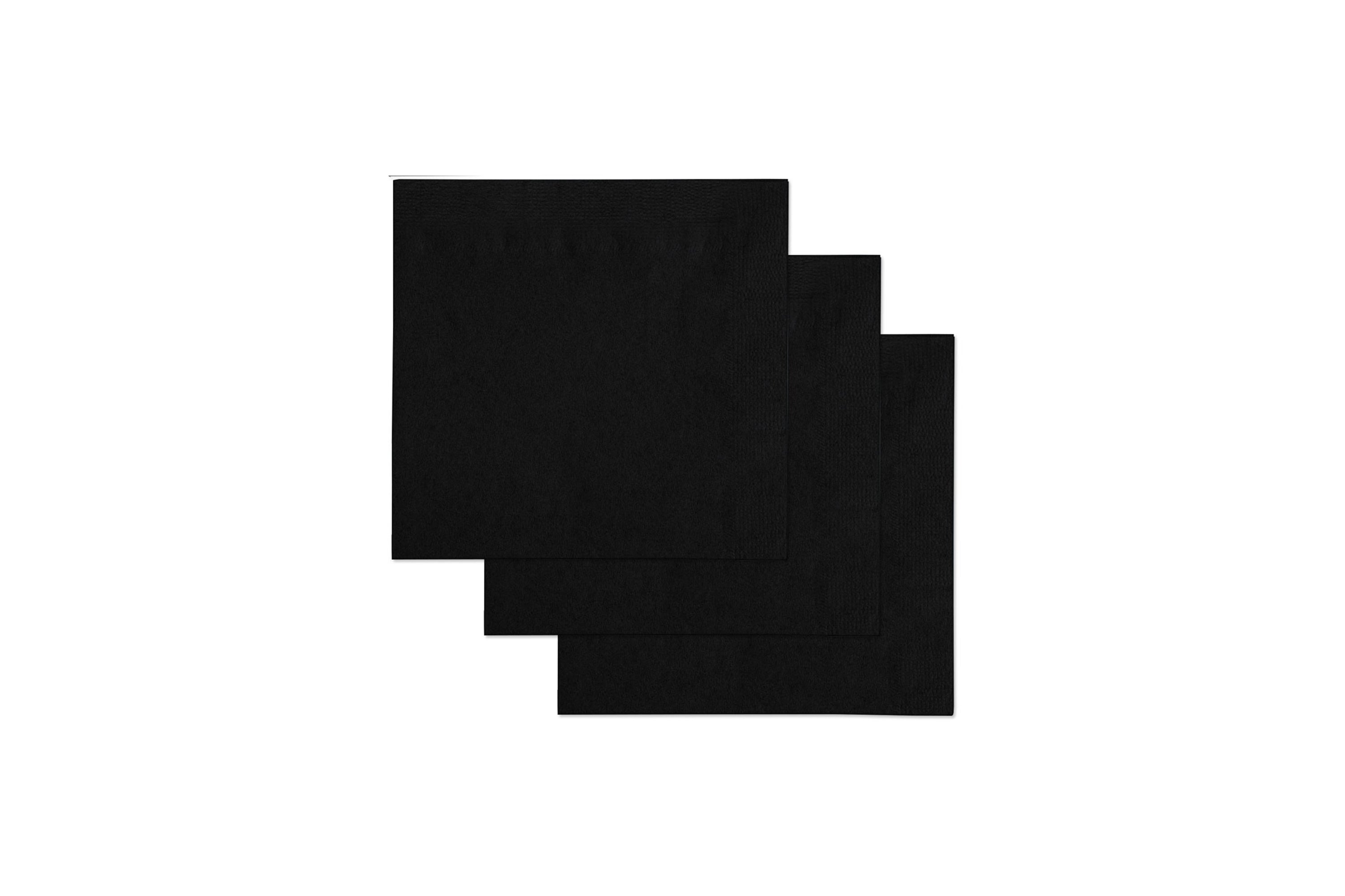 GLEAM COCKTAIL BLACK NAPKINS 240X240MM 2000 UNITS