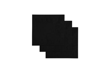 GLEAM COCKTAIL BLACK NAPKINS 240X240MM 2000 UNITS