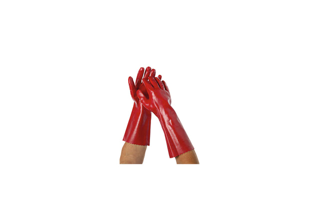 HEAVY DUTY RED GLOVES 1 PAIR